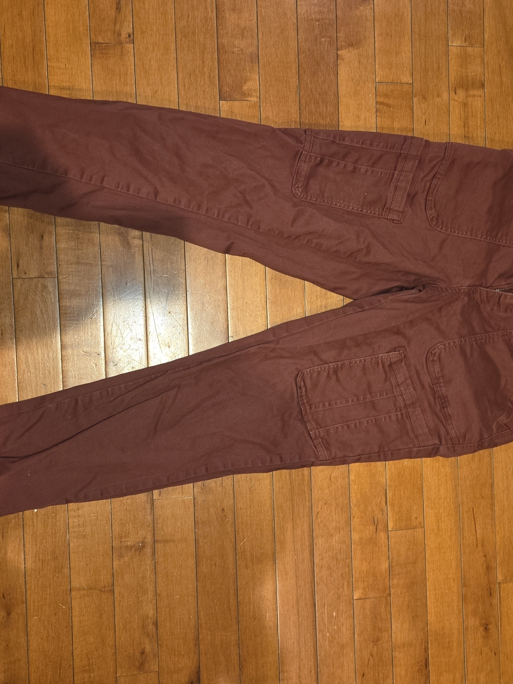 Democracy Women's Cargo Pants in Deep Burgundy